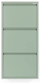 Scarpiera in metallo grigio-verde Billy - Spinder Design