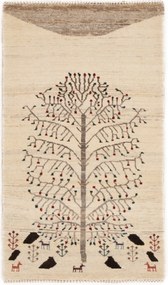 Loribaft Tappeto 130x70 Beige (Iran) Annodato A Mano