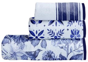 Set di 3 asciugamani Toalla Blue Birds - Really Nice Things