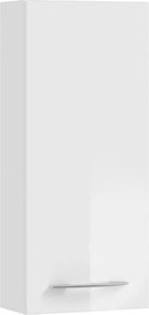 Pensile bagno Cassca bianco in truciolare PELIPAL, 1 anta apertura da destra P 38 x L 30 x H 72 cm