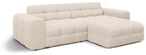 Divano angolare beige (con penisola a destra/con chaise lounge) Kendal – Micadoni