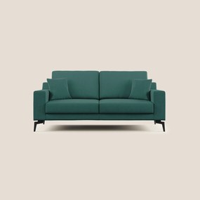 Prestige divano moderno in microfibra smacchiabile T11 petrolio 146 cm