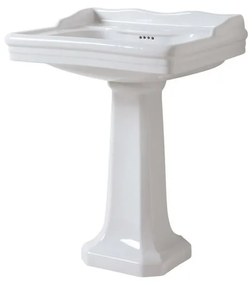 Colonna per lavabo giunone H 66 cm in ceramica bianco