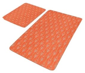 Set di tappetini per il bagno color terracotta in velluto 2 pz 60x100 cm – Mila Home