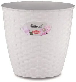 Vaso natural 29 cm, BIANCO