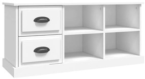 Mobile porta tv bianco 102x35,5x47,5 cm in legno multistrato