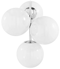 Tom Dixon - Globe Lampadario Mini Opal/Silver Tom Dixon