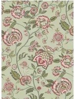Clarke & Clarke Carta da parati Barmeri - Sage/ Blush