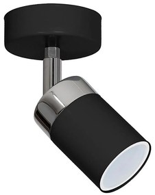 Faretto JOKER 1xGU10/25W/230V nero/cromo lucido