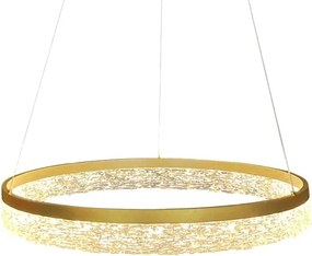 Lampadario LED sospeso con cavo GALA LED/25W/230V Ø 50 cm oro
