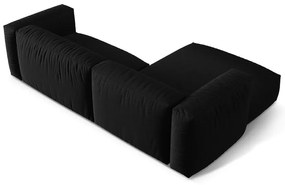 Divano angolare modulare nero (angolo sinistro) Martina - Micadoni Home