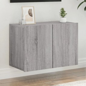 Mobile Tv A Parete Grigio Sonoma 60x30x41 Cm /