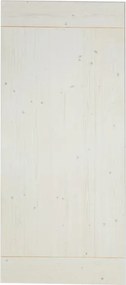 Anta per porta scorrevole esterno muro Smooth in legno massello bianco, L 96 x H 215 cm spessore 45 mm, apertura reversibile