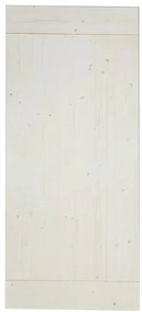 Anta per porta scorrevole Smooth in legno massello bianco L 96 x H 215 cm reversibile