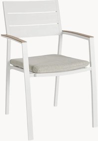 Set di 4 sedie con braccioli da esterno con cuscini Zelmar