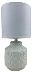 Lampada da tavolo Versa Lizzy Bianco Ceramica 13 x 26,5 x 10 cm