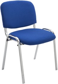 Sedia Da Visita Ken Cromo Stoff / Blau