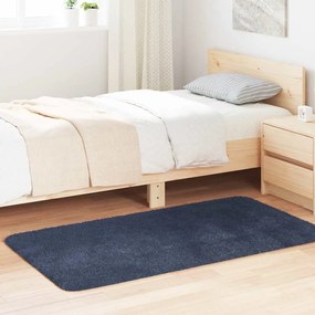 Tappeto Shaggy A Pelo Lungo Navarra Blu Marino 80x150 Cm /
