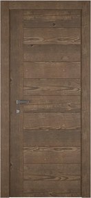 Porta interna a battente Sublime in legno di abete colore rovere, L 80 x H 210 cm, apertura reversibile