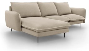 Divano angolare beige, angolo sinistro Vienna - Cosmopolitan Design