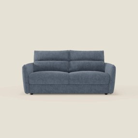 Elios Divano letto con morbidi cuscini spalliera in tessuto smacchiabile T24 blu ardesia