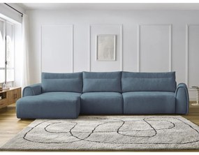 Divano angolare blu Aden – Bobochic Paris