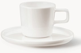 Set di 6 tazzine da caffè con piattino in Fine Bone China Oco