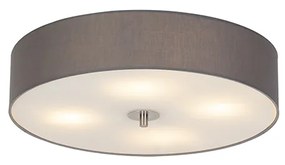 Lampada da soffitto rustica grigia 50 cm - Drum