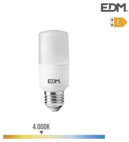 Lampadina LED EDM Tubolare E 10 W E27 1100 Lm Ø 4 x 10,7 cm (4000 K)
