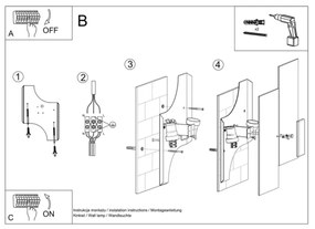 Sollux SL.0197 - Applique FABIANO 2xE27/60W/230V bianco/cromo