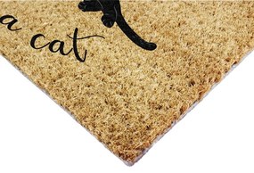 Zerbino in fibre di cocco 40x60 cm Life Is Better With a Cat – Artsy Doormats