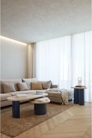 Tavolino da salotto blu/di colore naturale con effetto frassino 50x120 cm Nori – Teulat