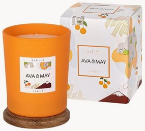 Candela profumata fatta a mano Sicily (arancia, miele, magnolia)