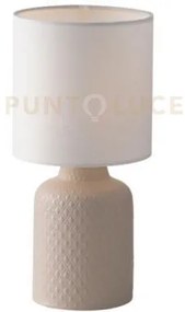 Lumetto ravello rosa antico e bianco 1 luce attacco e14 15x32cm in ...