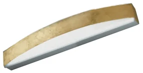 Applique Contemporanea Band Metallo Foglia Oro Led 20W
