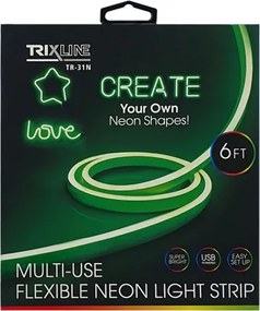 LED Striscia flessibile NEON LED/5V USB 1,8 m verde