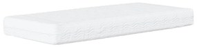 Letto con materasso marrone 100x200cm in similpelle