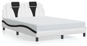 Giroletto Con Luce Led Bianco E Nero 140x200 Cm İn Similpelle /