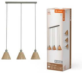 Ledvance - Lampadario a sospensione con filo DECOR RAFFIA 3xE27/15W/230V bastone di rafia
