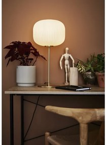 Markslöjd 107819 - Lampada da tavolo SOBER 1xE27/60W/230V bianca/ottone