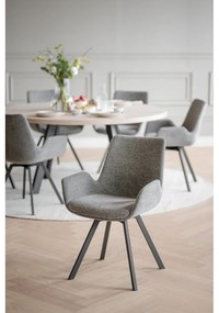 Set di sedie da pranzo grigia in imbottito 2 pz Norwell – Rowico