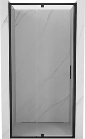 Mexen Exo porta doccia a battente 90 cm, trasparente, nero - 819-090-000-70-00