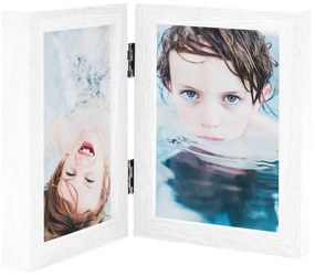Cornici Portafoto A Libro Bianche 2x(10x15 Cm) /