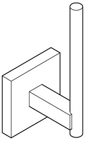 GROHE 409792430 - Porta rotolo di ricambio START CUBE 13,4x6 cm nero