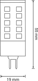 Lampadina LED G9/4W/230V 4000K