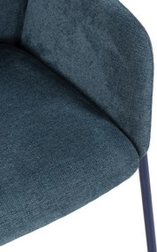 Set di sedie da pranzo blu in imbottito 2 pz Aslin – MOME