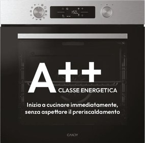 CA6 N3B1HTX Forno 78 l a++ Nero Acciaio Inossidabile - Candy