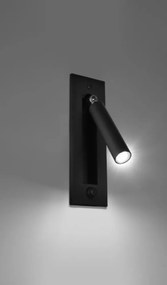 Applique 1xG9 mod. Enif per Comodino da Incasso a Parete Colore Nero