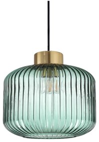 Ideal Lux - Lampadario a sospensione con filo MINT 1xE27/60W/230V diametro 24 cm verde