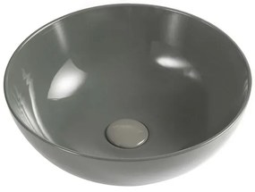 Lavabo da appoggio a ciotola 38,5 cm grigio cemento in ceramica Espeon